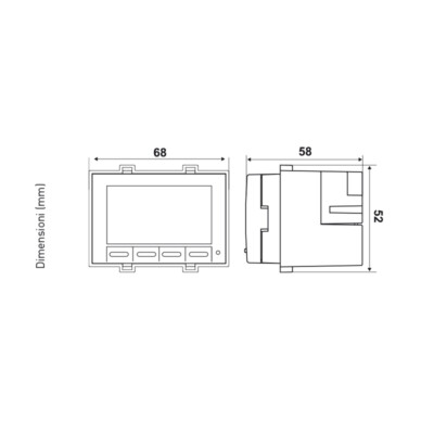 Termostato Ambiente Fantini Cosmi CH121 - Da Incasso, Retroilluminato, A Batterie, Per Riscaldamento