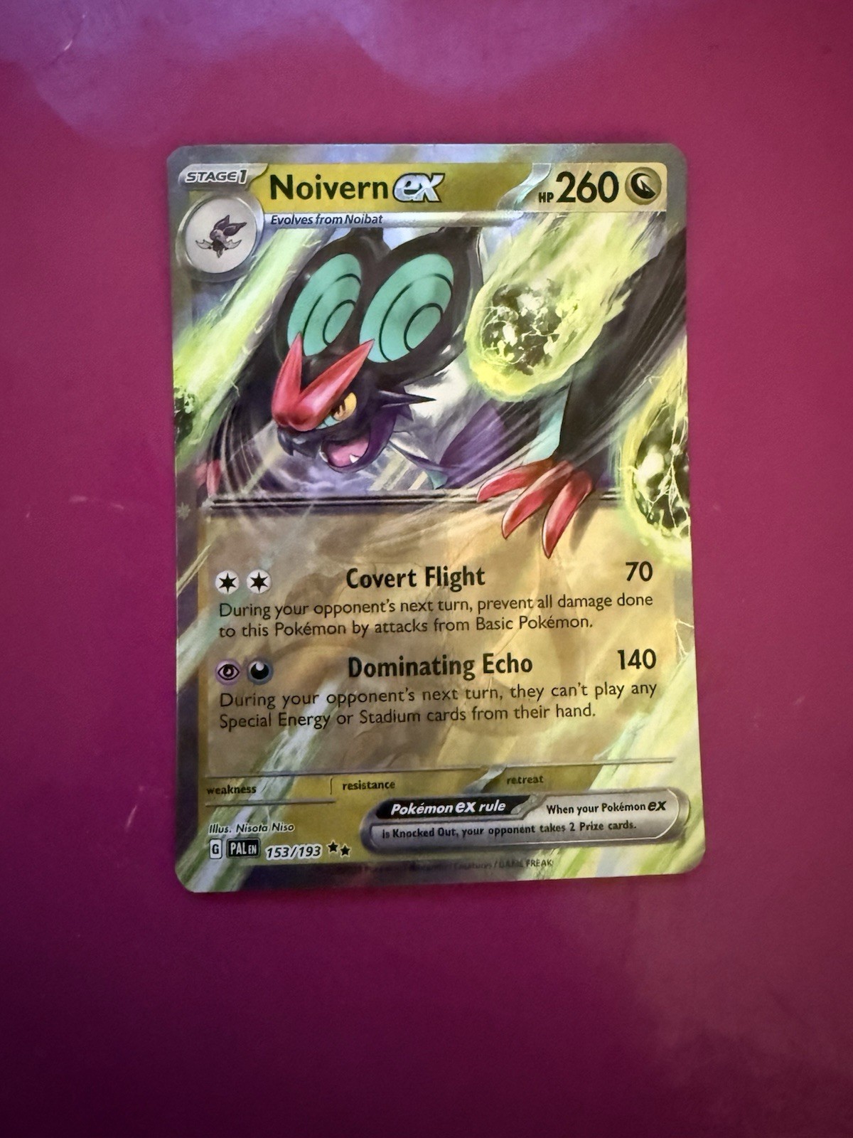 Noivern EX 153/193 Full Art NM/M Paldea Evolved Pokemon Card