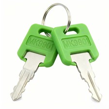 MK9901 RV Keys 6601 (2 Pack) – Camper Replacement Key and Green Master... 