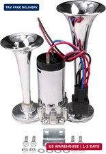 JDMSPEED New 12V 150DB Dual Trumpets Electric Horn Super Loud Air Horn Car Horns