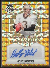 2024 Panini Mosaic #SC-BHT Bobby Hebert Scripts Gold Auto #/10