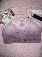 Kindred Bravely Women Nursing Bra Small Pink Busty Wireless Knit Strap NWT