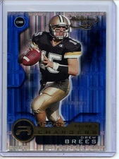 2001 Quantum Leaf Football #202 Drew Brees RC - San Diego Chargers