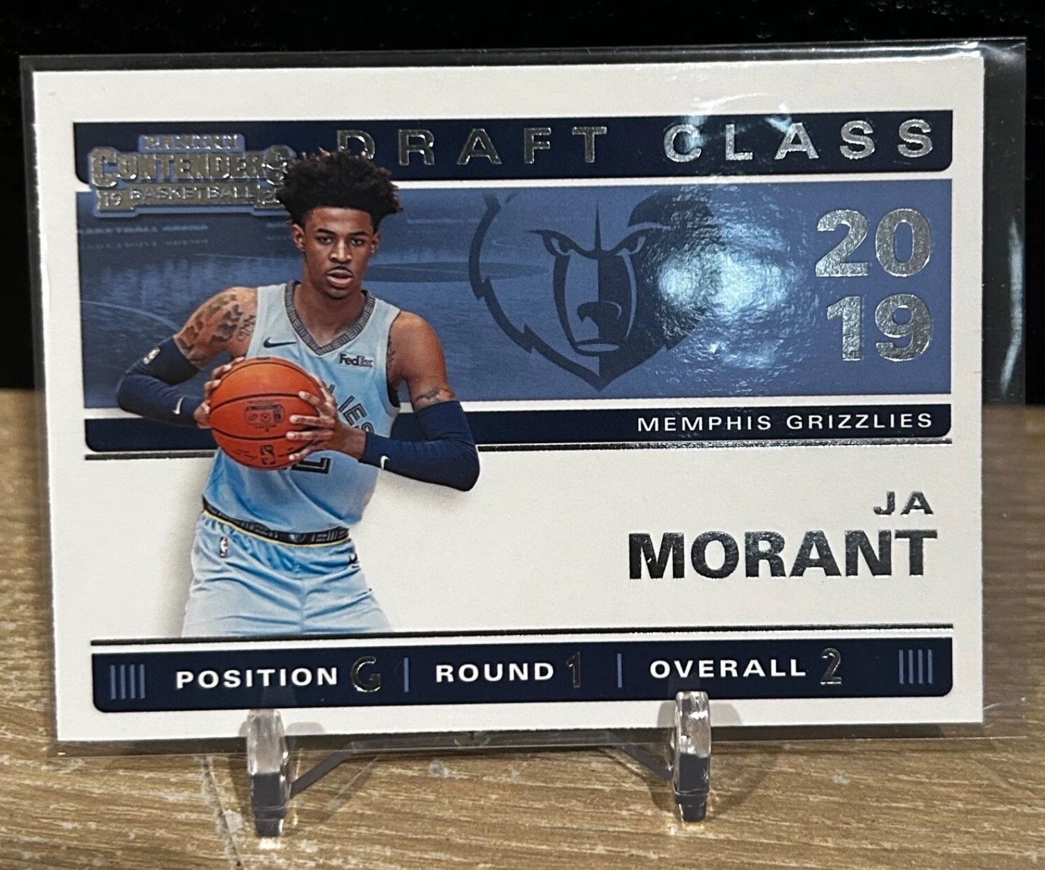 2019-20 Panini Contenders 2019 Draft Class Contenders Ja Morant #2 RC Grizzlies