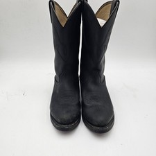 Durango Mens Black Leather Western Cowboy Boots USA Made Size 9 D