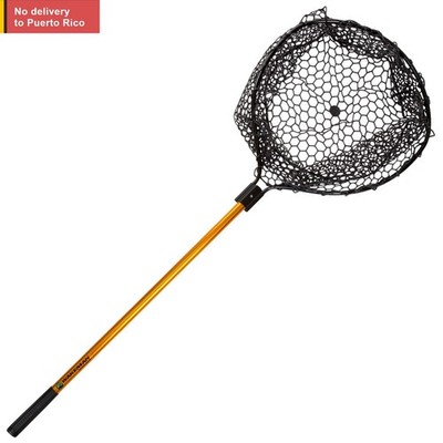 56-Inch Retractable Fishing Net with Telescopic Pole (Gold) delivery fast