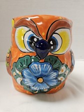 Mexican Talavera Owl Planter