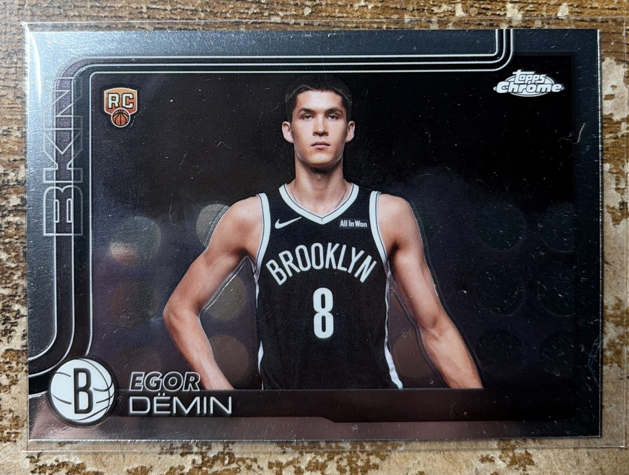 2025 Topps Chrome Basketball Egor Demin Image Variation SSP Nets RC