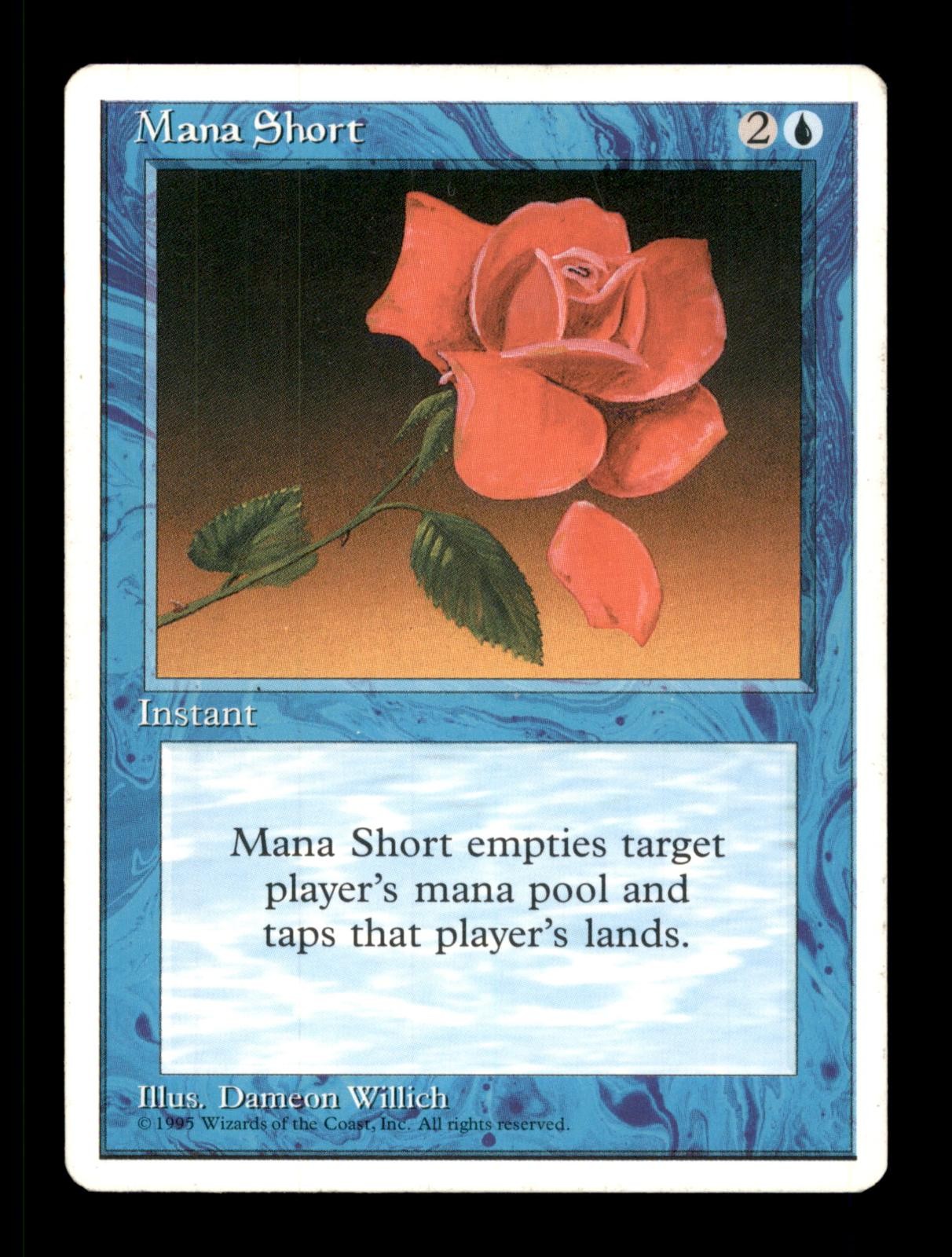 Mana Short Rare Fourth Edition Magic: The Gathering Lightly Played