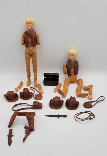 Marx Jay West of The Johnny West Series Movable Cowboy Action Figure (2 Figures)
