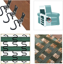 12 PCS Sofa Spring Clips Stainless Steel Couch Spring Repair Kit for Sofa Cha...