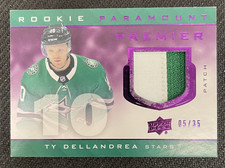 2020-21 UPPER DECK PREMIER TY DELLANDREA ROOKIE PARAMOUNT PATCH #ed 5/25