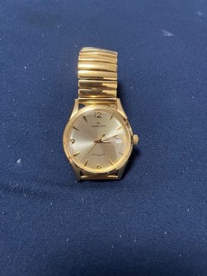 Hamilton Jazzmaster Automatic Gold Dial 38mm Bracelet Watch Used