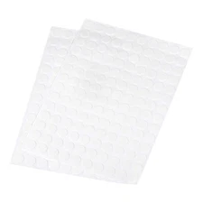 12mm Dia PVC Self Adhesive Screw Hole Cover Stickers White 2 Sheet/280pcs
