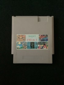 Rare Nintendo NES Vintage Bootleg Cartridge Super 190 In 1