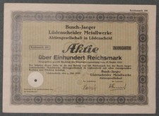 Busch-Jaeger Lüdenscheider Metallwerke 1933 100 RM