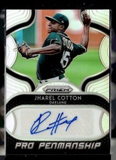 2019 PRIZM SILVER PRO PENMANSHIP AUTO JHAREL COTTON A'S