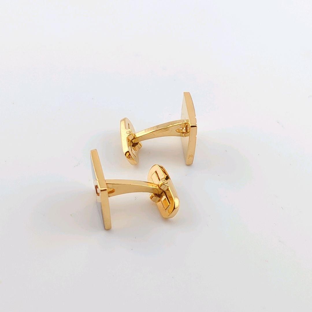 Givenchy Cufflinks Gold Silver Square Formal Acce… - image 3