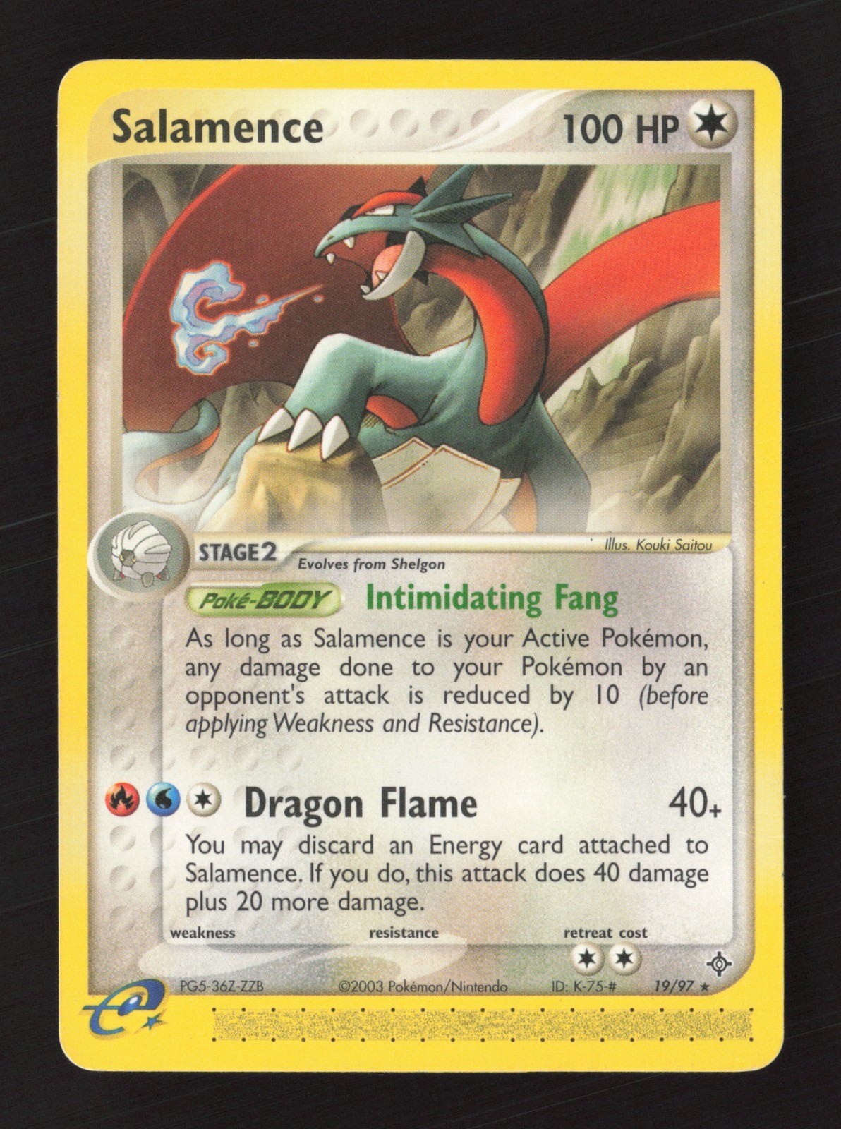 Salamence 19/97 Dragon DMG Pokémon TCG