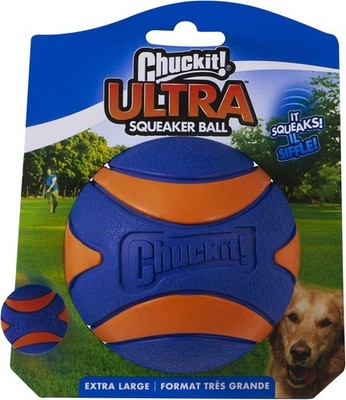 Chuckit Ultra Squeaker Ball Outdoor Chase and Fetch Toy For Extra Large Dogs