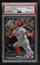 2017 Bowman Chrome Prospects Mega Box Refractor Rhys Hoskins PSA 10 GEM MT 19m2