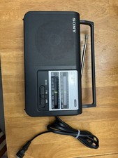 Sony ICF-38 Portable AM/FM 2 Band Radio TESTED AC or Battery