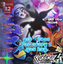 CUSTOM  ANY POKEMON🌟 SHINY🌟NON SHINY✨ALPHA🔥for Pokemon Legends ZA 🌟 Z-A