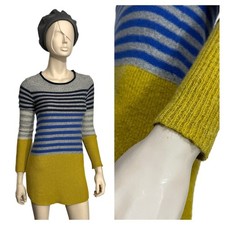 Women's White Stuff Jumper Sweater Dress. Size 6. Striped. Winter. Mini. Casual