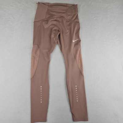 Nike Women's Speed Icon Clash Desert Dust 7/8 Running Tights DD2287-283 Small