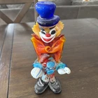 Venetian Murano Italy Hand Blown Art Glass Circus Clown Figurine