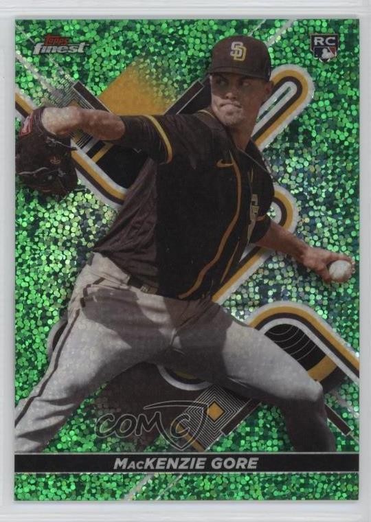 2022 Topps Finest Green Speckle Refractor 26/125 Mackenzie Gore #22 07d9