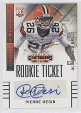 2014 Panini Contenders Pierre Desir (Sec Row Seat) #164 Auto v1x