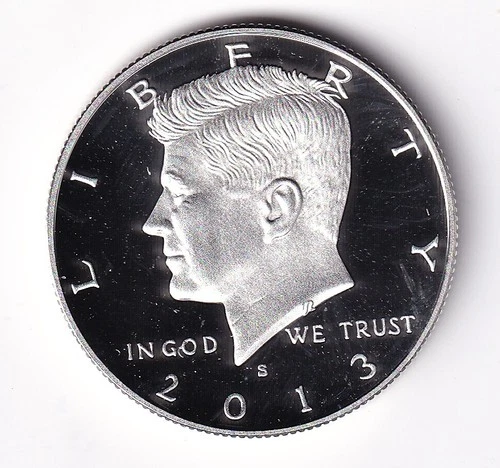 2013 S SILVER PROOF KENNEDY HALF DOLLAR  FROM SILVER PROOF SET #252