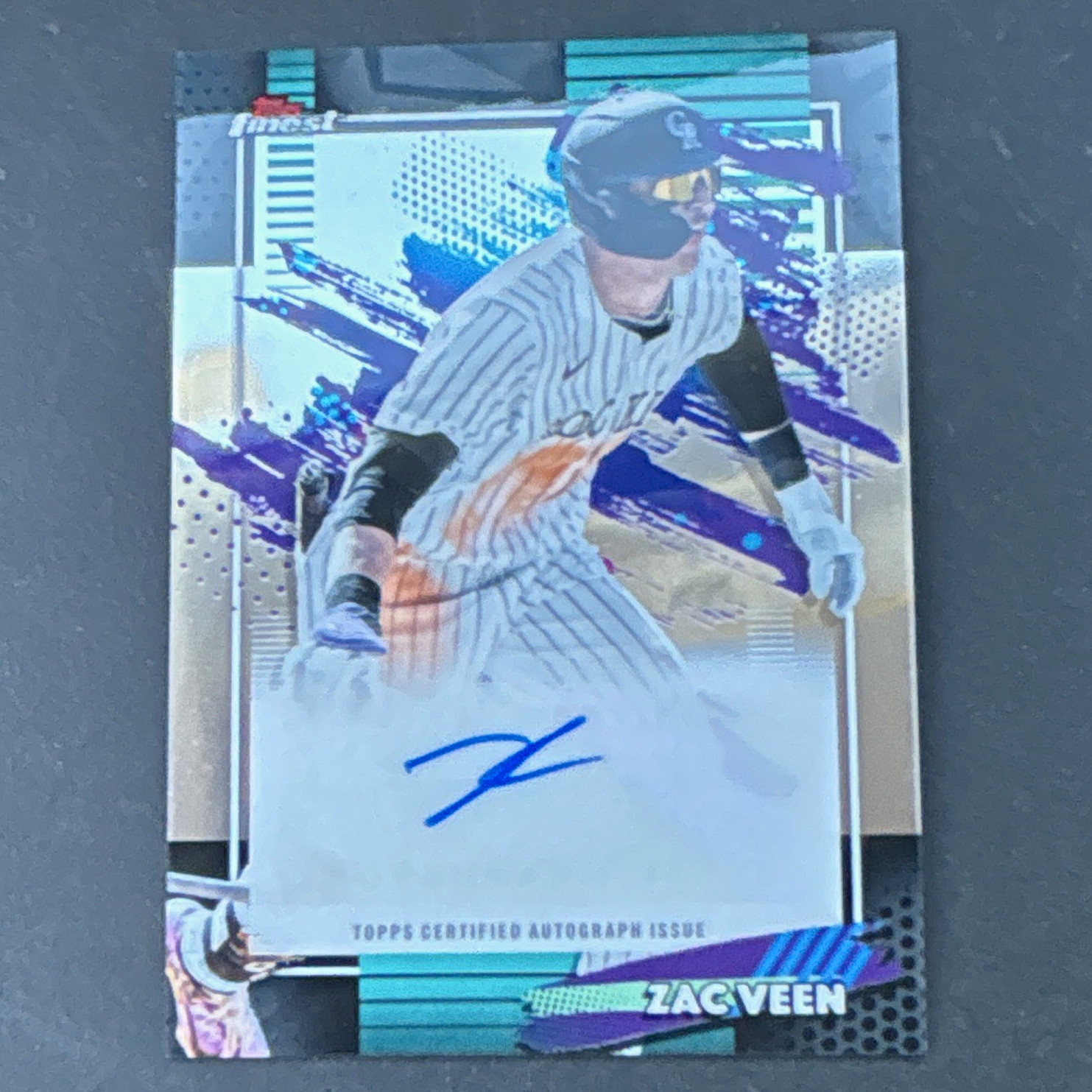 Topps 2026 Finest Finest Mega Autographs Zac Veen Auto #FMA-ZV Rockies