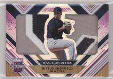 2018 Elite Extra Edition Dual Silhouettes Purple 7/25 Justus Sheffield hg6