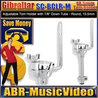 Gibraltar SC-BCLR-M 10.5mm Clam Style L-Rod Tom Holder