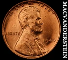 1944 Lincoln Wheat Cent - Red Choice Gem Brilliant Unc  No Reserve  #K2414