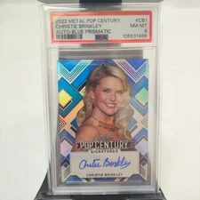 2022 Leaf Metal Pop Century PSA 8 Christie Brinkley Auto Prismatic #1/15 Celeb