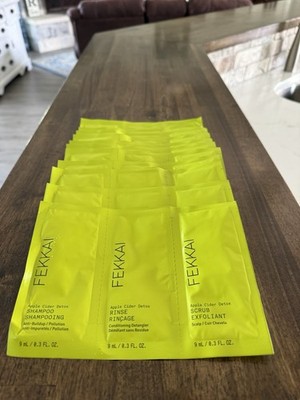 Fekkai Apple Cider Detox  Haircare Guest Amenity/Samples lot of 12 Sets