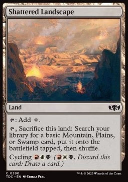 Magic/MTG Shattered Landscape TDC-390 Common Englisch Neu