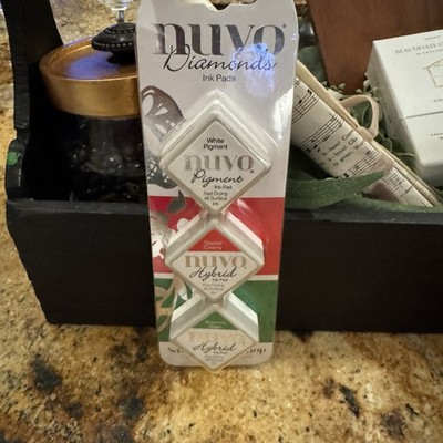Tonic Studios - Nuvo Diamond Hybrid Ink Pads 3/Pkg - SANTA S WORKSHOP, 92N