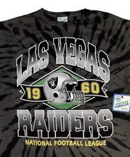 Las Vegas Raiders 47 Brand Tie Dye T Shirt Mens Medium Vintage Tubular New
