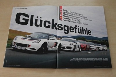 Auto Bild Sportscars 11/2015 Porsche Cayman GT4 mit 385PS besser als...?