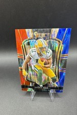 2025 Panini Select - Premier Level Jayden Reed #166 Red & Blue Shock Prizm