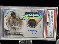 2024 Topps Pristine Popular Demand Auto Relic Manny Machado #DPAR-MM PSA 10