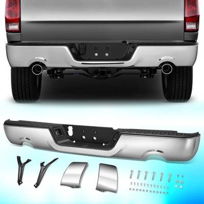 For 2009-2019 Ram 1500 2500 Dual Exhaust Rear Step Bumper w/o For 2009-2019 Ram 1500 2500 Dual Exhaust Rear Step Bumper w/o