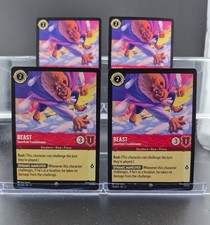 Disney Lorcana Beast - Snowfield Troublemaker 118/204 Winterspell SR 4 Cards