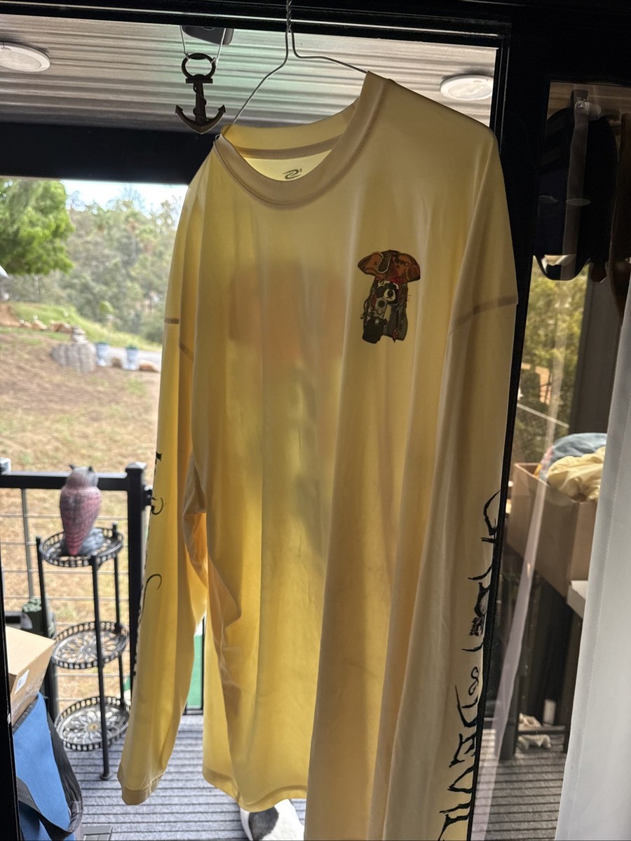 Ultra Club Cool And Dry 3XL Just For Rocky Long Sleeve Sun And Shade Shirt Yello