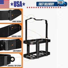 SPARKWHIZ Jerry Can Holder Mount 5.28 Gallons/20L Fuel Gasoline Can Rack- Steel