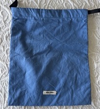 Miu Miu Blue Fabric Pouch Jewelry/ Wallet/ Bag/ Clutch dust bag